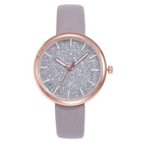 Pink Leather Watch Women