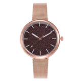 Pink Leather Watch Women